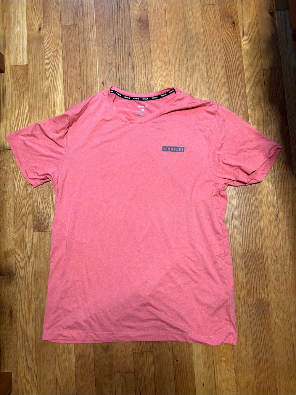 Hurley Men’s Coral Pink Short Sleeve Logo Tee